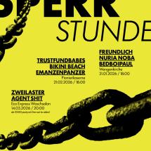 Sperrstunde Veranstaltungsplakat