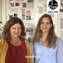 Christine Lübbers und Lydia Ringshandel Ein Bild von Christine Lübbers und Lydia Ringshandel bei der heutigen Plattform
