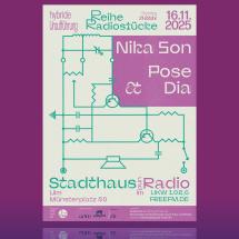 Nika Son & Pose Dia 16.11.2025 im Stadthaus Ulm - Artwork by Martin Dziallas/ghostwork.de